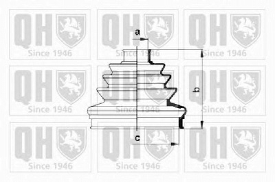 QUINTON HAZELL qjb117 -  Комплект пыльника, приводной вал
